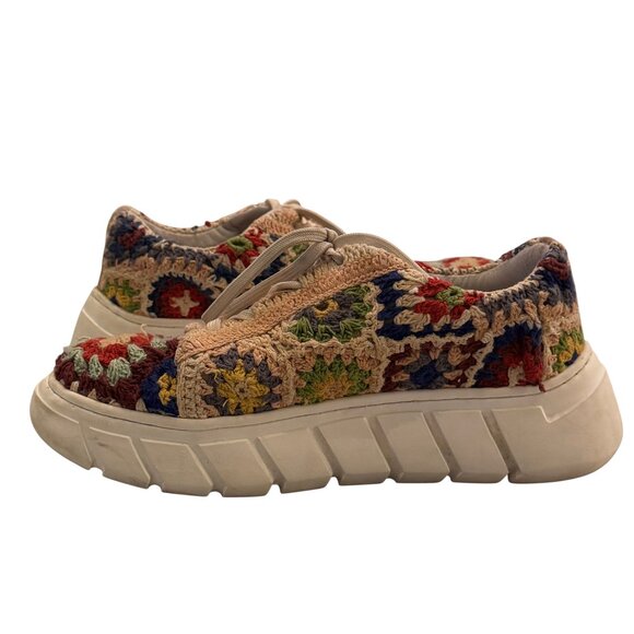 Free People Catch Me If You Can Sneaker in Multi Size 38 (7.5) - Picture 2 of 11